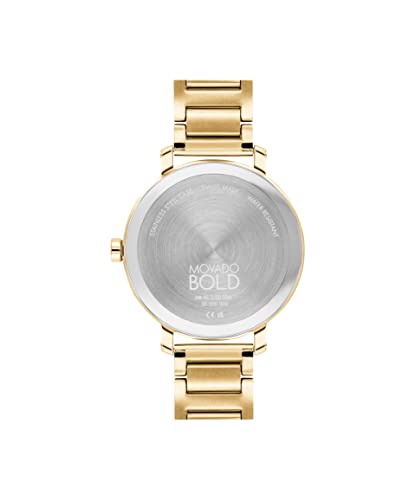 Movado Bold 3600823 Evolution Women s Ionic Light Gold Plated Steel Case and Bracelet Color: Yellow Gold