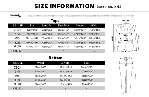 SUSIELADY Women s Blazer Suits Two Piece Solid Work Pant Suit for Women Business Office Lady Suits Sets