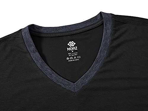 MoFiz Mens Pajama Sets Short Sleeve Pyjama Modal Sleepwear Loungewear Nightwear Sets Comfortable Lightweight Pj s Sleep Sets