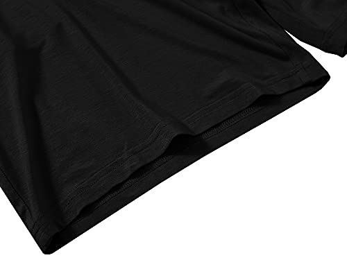 MoFiz Mens Pajama Sets Short Sleeve Pyjama Modal Sleepwear Loungewear Nightwear Sets Comfortable Lightweight Pj s Sleep Sets