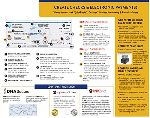 VersaCheck HP Laserjet M140 MXE MICR All-in-One Check Printer X9 Platinum 5-User Check Printing Software Bundle