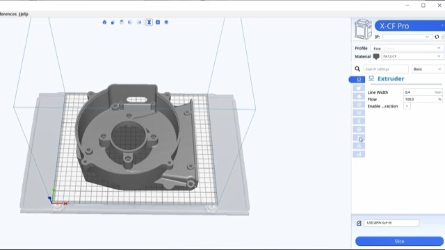 R QIDI TECHNOLOGY X-CF Pro 3D Printers Industrial Grade,Specially Developed for Printing Carbon Fiber&Nylon with QIDI Fast Slicer, Automatic Leveling,Large Build Volume 11.8x9.8x11.8 Inch