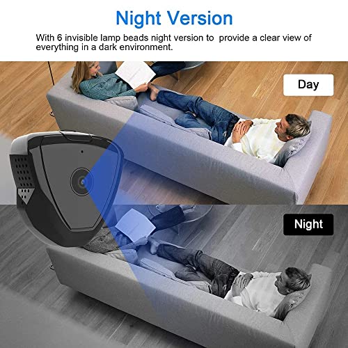 LMMDDP Mini IP Camera Home Security 1080P Network Cam Surveillance Night Vision Baby Monitor Motion Alarm Camcord (Color : D, Size : 64G)