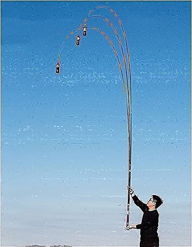 Clock Fishing Rod & Reel Combos Fishing Rod, 4-Section Portable Fishing Rod with Comfortable EVA Handle, Suitable for Seawater Or Freshwater Carp Fishing Rod Fishing Rods (Color : 9.0M)