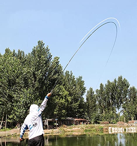 Clock Fishing Rod & Reel Combos Fishing Rod, 4-Section Portable Fishing Rod with Comfortable EVA Handle, Suitable for Seawater Or Freshwater Carp Fishing Rod Fishing Rods (Color : 9.0M)