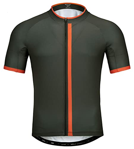 Wantdo Men s Cycling Jerseys Mountain Bike MTB Jersey Short Sleeve Bike Shirts Breathable Quick Dry Cycling Clothing