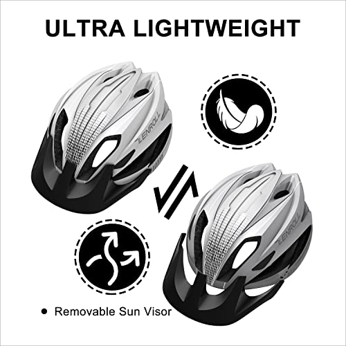 Zenroll Adult Bike Helmet Bicycle Helmets for Men Women Cycling with Detachable Visor Stylish Lightweight