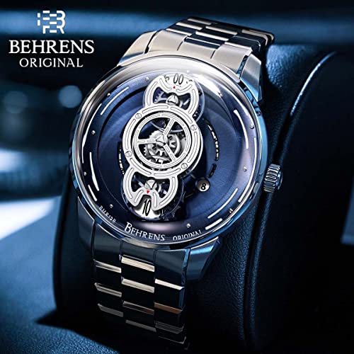 BR BEHRENS ORIGINAL Men s Automatic Watch Space Traveler Collection Stainless Steel Sapphire Crystal BHR012