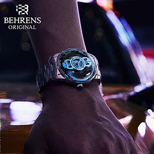 BR BEHRENS ORIGINAL Men s Automatic Watch Space Traveler Collection Stainless Steel Sapphire Crystal BHR012