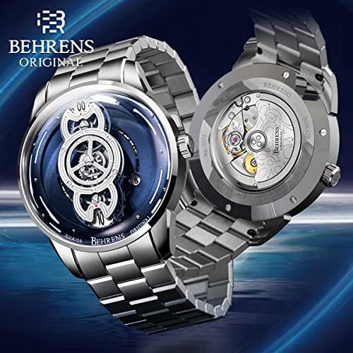 BR BEHRENS ORIGINAL Men s Automatic Watch Space Traveler Collection Stainless Steel Sapphire Crystal BHR012