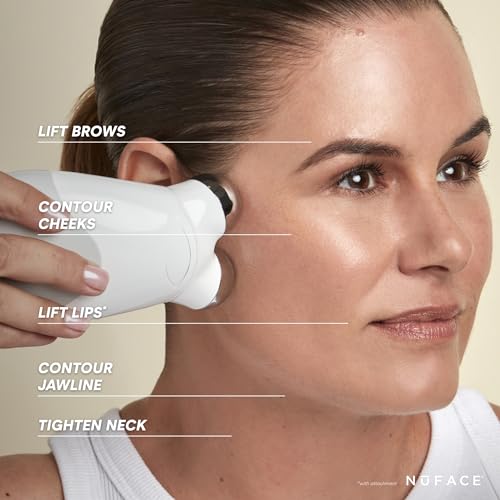 NuFACE Trinity Starter Kit – Facial Toning Device, Microcurrent to Tone, Smooth, Contour and Lift Skin in Minutes
