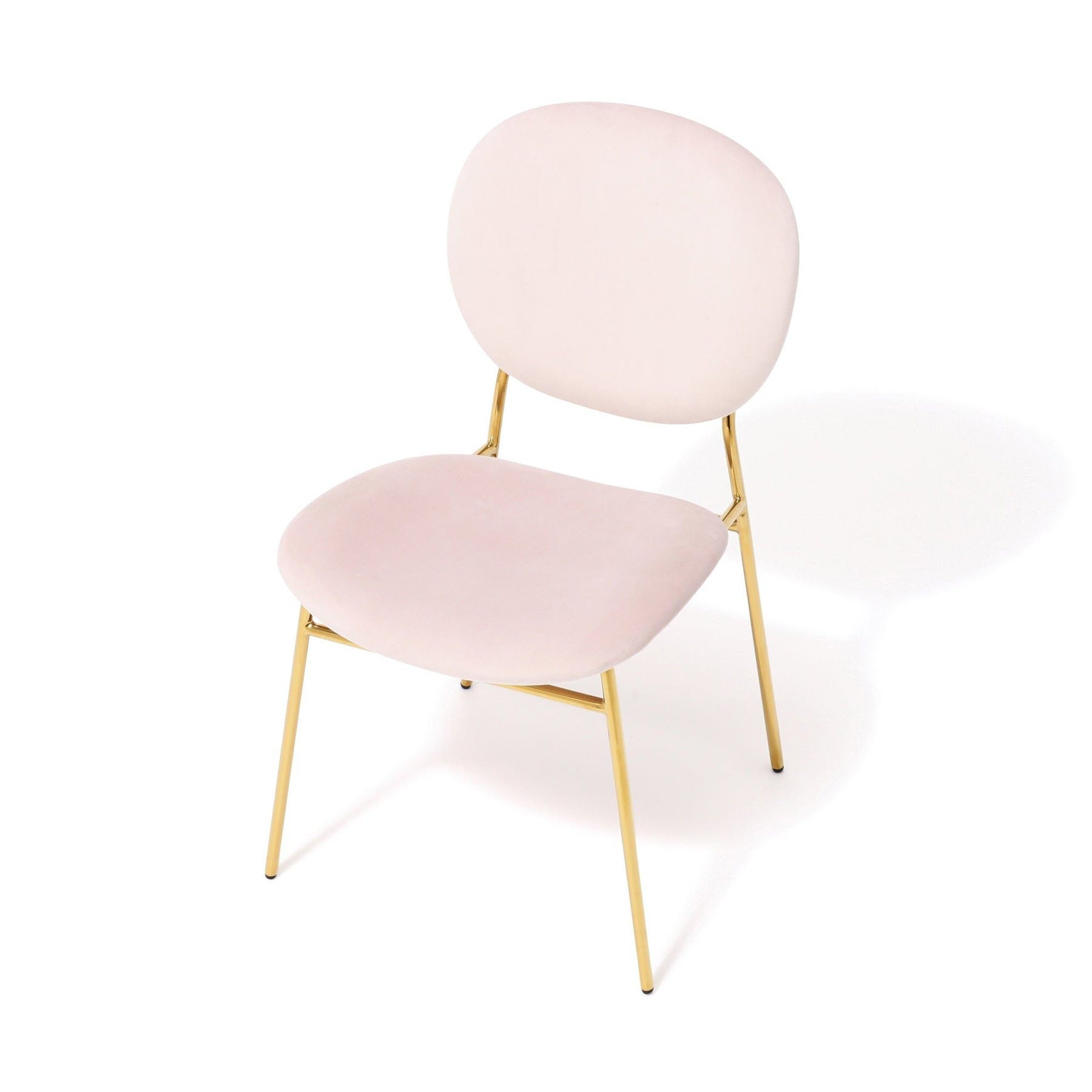 Belle Chair Pink X Gold (W500×D560×H810)