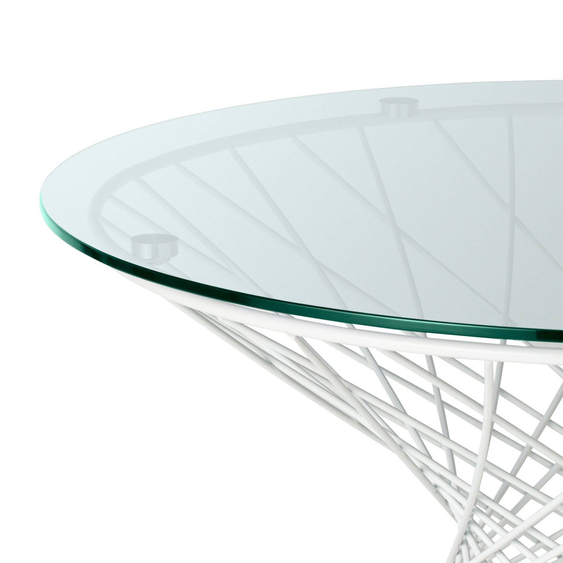 Maglia Coffee Table  80 Clear X  White (A) (W800 × D800 × H385)