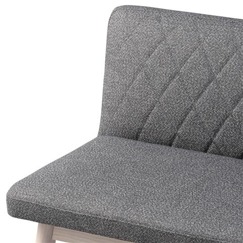 Pioni Sofa Gray X White (W1350 × D537 × H740)